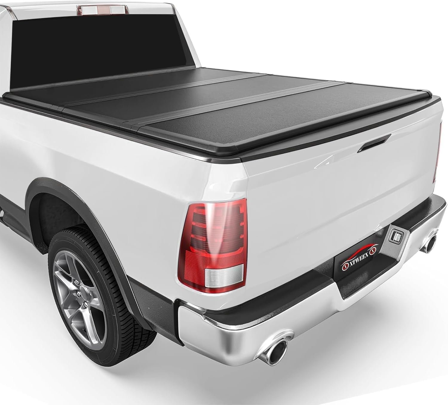 Airplex hard tri-fold tonneau cover closed on a Ram 1500